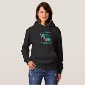 In June We Wear Teal Butterfly Scleroderma Awarene Hoodie (Vorne ganz)