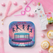 in Jungen Kinder cool Trampolin Park 13. Geburtsta Pappteller (Party)