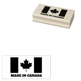 In Kanada hergestellte Briefmarke aus Kautschuk mi Gummistempel