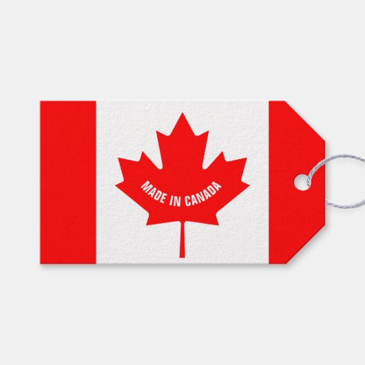 In Kanada hergestellte Geschenketiketten mit kanad Geschenkanhänger (Vorderseite (Horizontal))