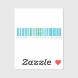 In Kasachstan hergestellter Barcode-Flaggenaufkleb Aufkleber