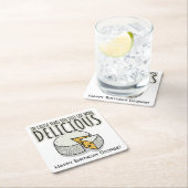 "In Käsejahren", Geburtstagsgeschenk Rechteckiger Pappuntersetzer (Vor Ort)