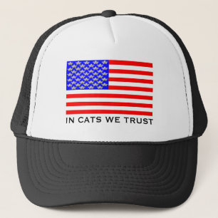 In Katzen vertrauen wir Truckerkappe