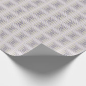 In khalkgrauem Lavendelgeometrie verpackt Geschenkpapier (Ecke)