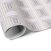 In khalkgrauem Lavendelgeometrie verpackt Geschenkpapier (Rolleneckpunkt)