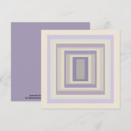 In khalkgrauem Lavendelgeometrie verpackt Karte