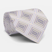 In khalkgrauem Lavendelgeometrie verpackt Krawatte (Gerollt)