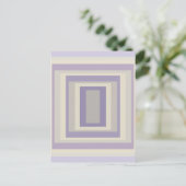 In khalkgrauem Lavendelgeometrie verpackt Postkarte (Stehend Vorderseite)