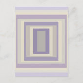 In khalkgrauem Lavendelgeometrie verpackt Postkarte (Vorderseite)