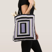 In khalkgrauem Lavendelgeometrie verpackt Tasche (Von Nahem)