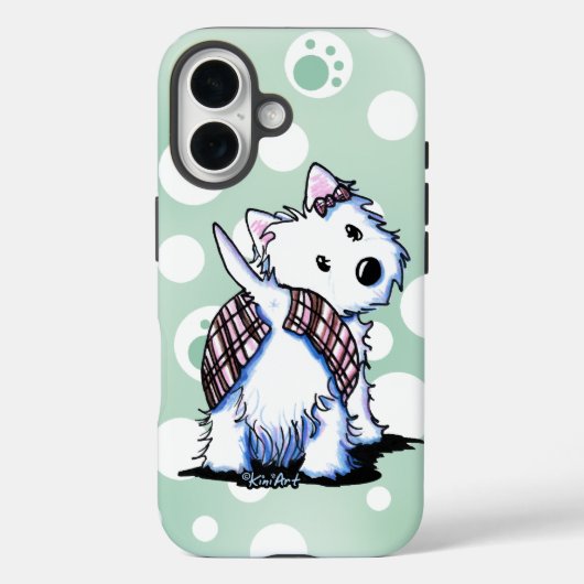 In Kilt Westie Gehäuse gekleidet Case-Mate iPhone Hülle (Rückseite)