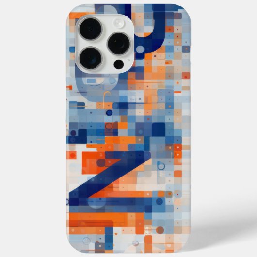 In kleine Quadrate eingebettete Zahlen und Buchsta Case-Mate iPhone Hülle (Rückseite)