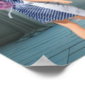 In Kohle gezeichnet Baum Poster (Ecke)