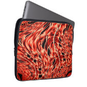 In Korallen gespiegelte Quadrate Laptopschutzhülle (Vorne Rechts)