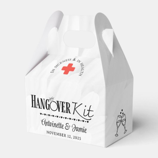 In Kranken & Gesundheit Hochzeitskit Geschenkschachtel (Vorderseite)