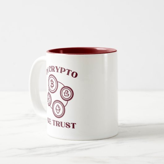 In Krypto vertrauen wir der Tasse (Vorderseite Links)