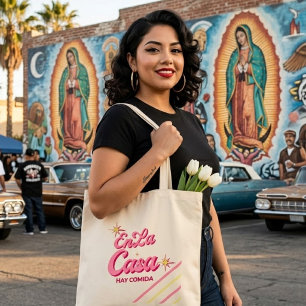 In La Casa Ist Essen Tote Bag   Lustige Lateinamer Tragetasche