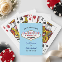 In Las Vegas geheiratet Blue Save the Date