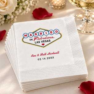 In Las Vegas geheiratet in einer fantastischen Hoc Serviette