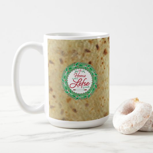 In Lefse eingewickelt Kaffeetasse (Mit Donut)