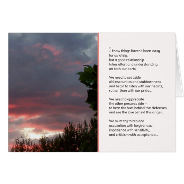 In letzter Zeit war es nicht einfach...Beziehungen (Vorderseite (Horizontal))