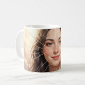 In Licht getauchte Ermutigungsposter Kaffeetasse (Vorderseite Links)