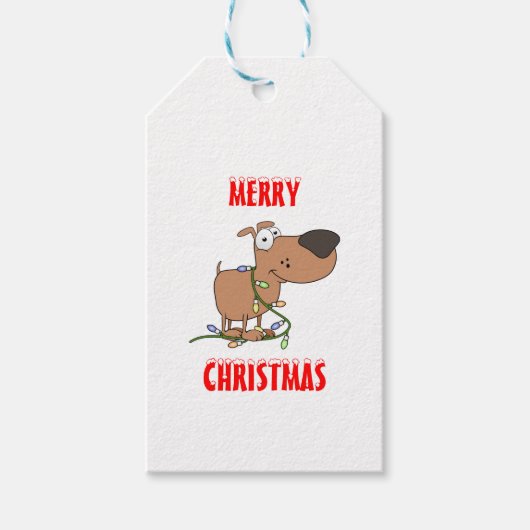 In Lichtern verstrickt Geschenkanhänger (Vorderseite)