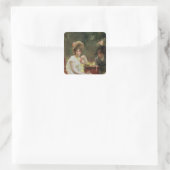 In Liebe, 1907 Quadratischer Aufkleber (Tasche)