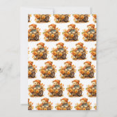 In Liebe Bärendusche fallen Einladung (Rückseite)