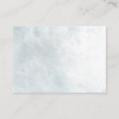 In Liebe Blauer Blumenstrauß zum Hochzeitswünschen Begleitkarte (Rückseite)