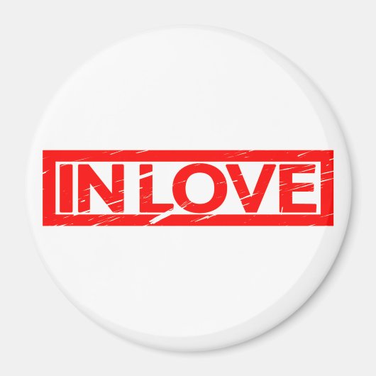 In Liebe Briefmarke Magnet (Vorne)