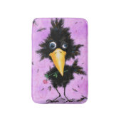 In Liebe Crow - Funny Badematte (Vorderseite Vertikal)