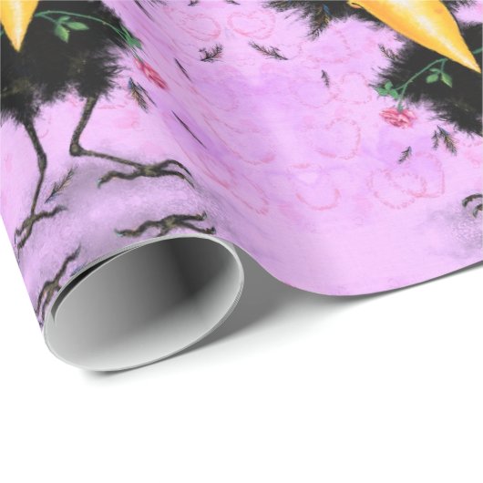 In Liebe Crow - Funny Geschenkpapier (Rolleneckpunkt)