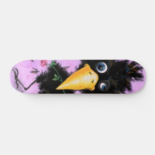 In Liebe Crow - Funny Skateboard (Horizontal)