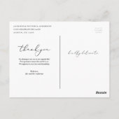 In Liebe danke Ihnen Postcard Postkarte (Rückseite)