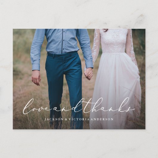 In Liebe danke Ihnen Postcard Postkarte (Vorderseite)