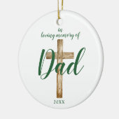 In Liebe Erinnerung an Vater Personalisiert Christ Keramik Ornament (Links)