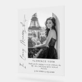 In Liebe Erinnerung einfache Gedenkfeier Willkomme Acrylschild (Winkel)