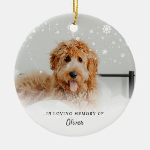 In Liebe Erinnerung Hund Haustier Foto Keramik-Orn Keramik Ornament