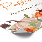 In Liebe fallen florale Pumpkin Windel Windelwüste Poster (Ecke)