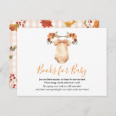 In Liebe florale Babyduschbücher für Kinder fallen Postkarte (Vorne/Hinten)