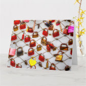 In Liebe gesperrt Karte (Gelbe Blume)