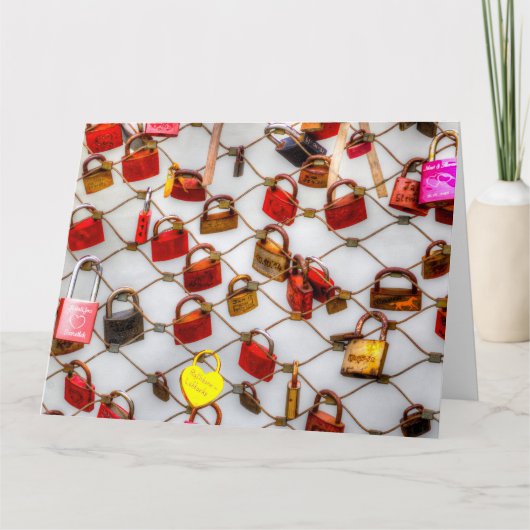 In Liebe gesperrt Karte (Vorderseite)