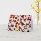 In Liebe gesperrt Karte (Gelbe Blume)