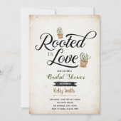 In Liebe gewurzelt Brautdusche Einladung (Vorderseite)