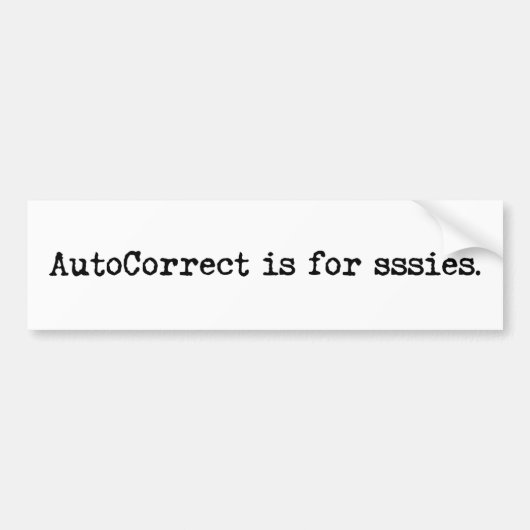 In Liebe/Hass mit AutoCorrect Autoaufkleber (Vorne)