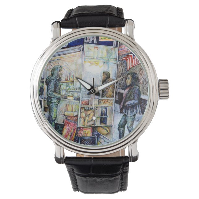 In Liebe mit Ärger und in Schwierigkeiten mit der  Armbanduhr (Vorderseite)