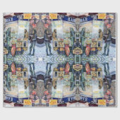 In Liebe mit Ärger und in Schwierigkeiten mit der Geschenkpapier (Flach)