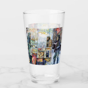 In Liebe mit Ärger und in Schwierigkeiten mit der  Glas