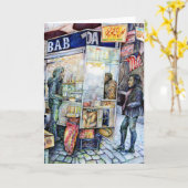 In Liebe mit Ärger und in Schwierigkeiten mit der Karte (Gelbe Blume)